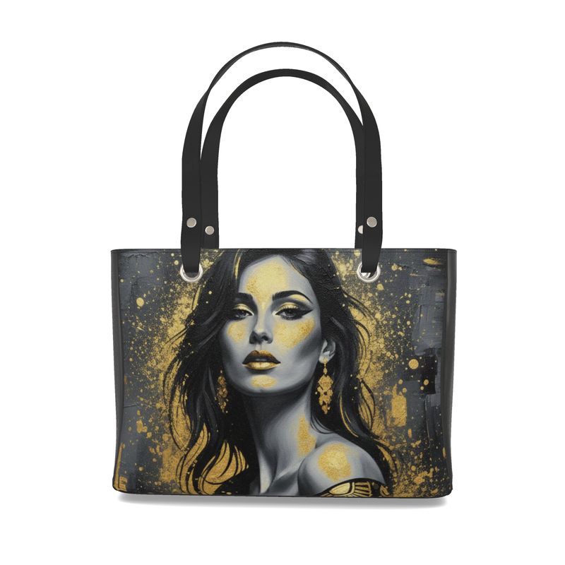 Glam Girl Gold/Black Handbags