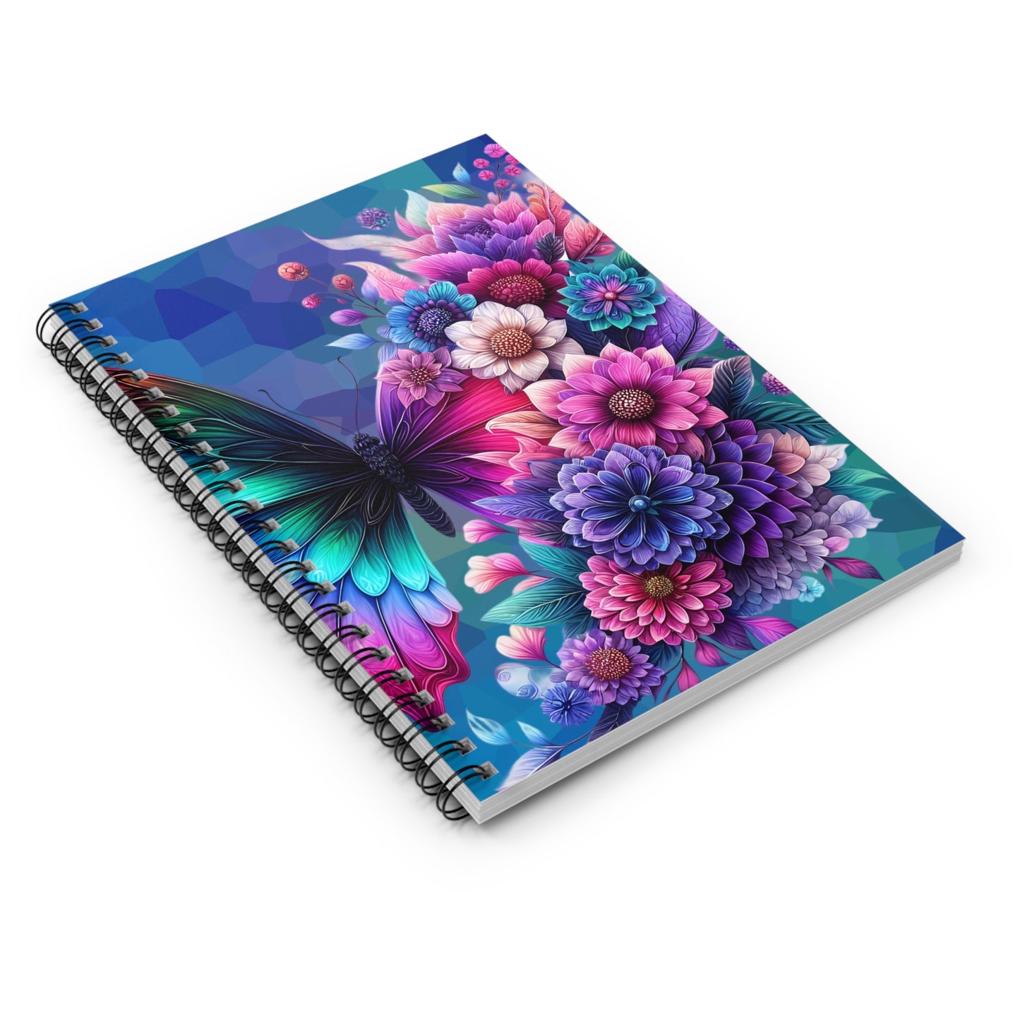 Butterfly Bloom Spiral Notebook — Ruled Journal for Notes & School