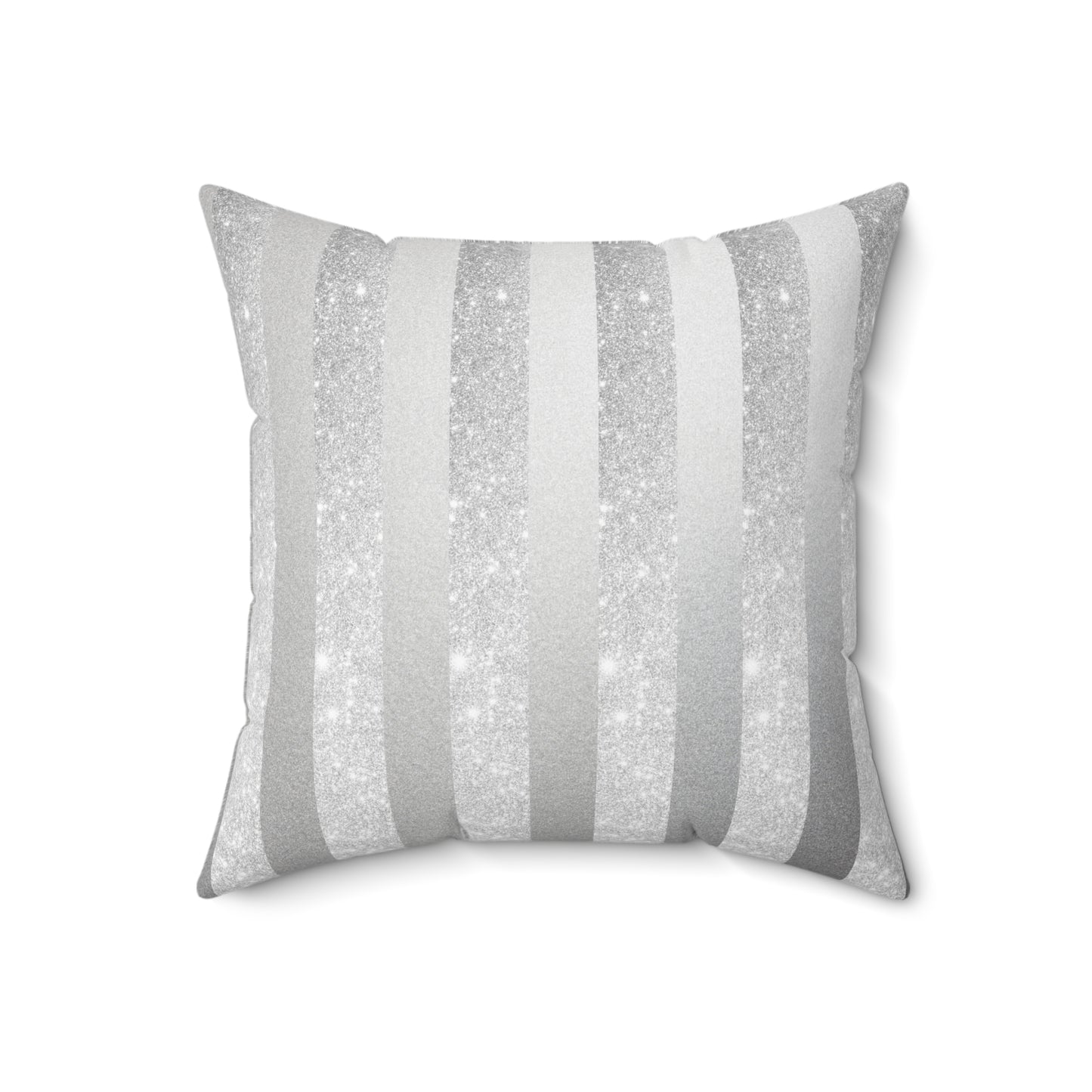 Stardust Gray Faux Suede Square Pillow