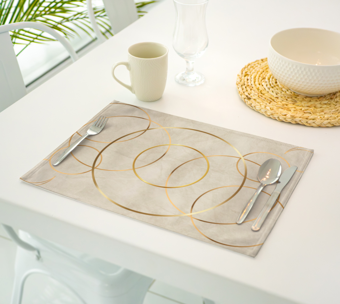 Golden Eclipse Placemats