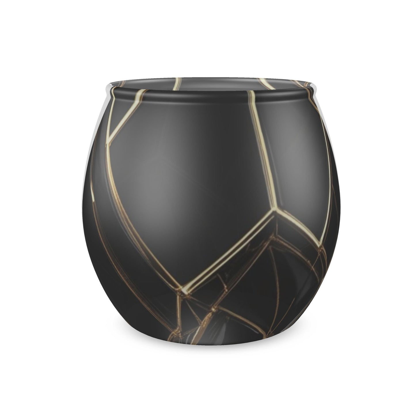 Obsidian Luxe Glass Tealight Candle Holder