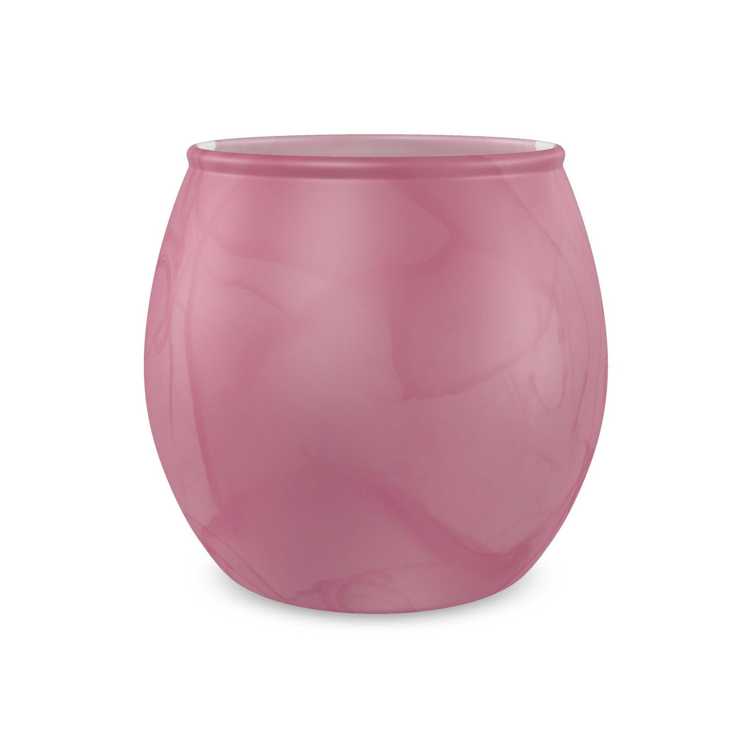 Blush Pink Glass Tealight Candle Holder