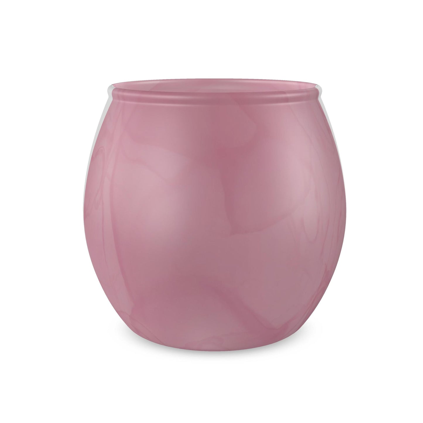Blush Pink Glass Tealight Candle Holder