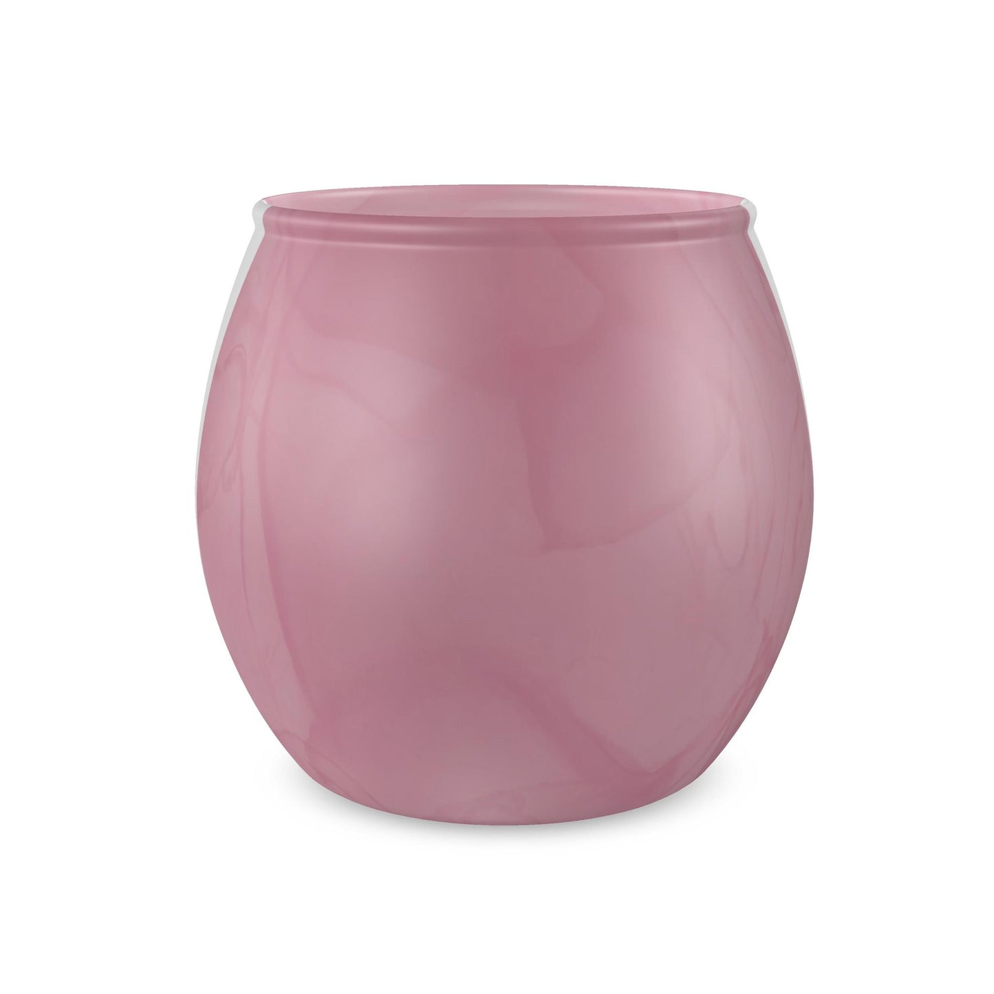 Blush Pink Glass Tealight Candle Holder