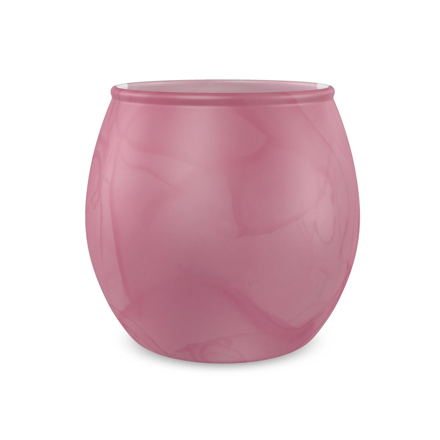 Blush Pink Glass Tealight Candle Holder