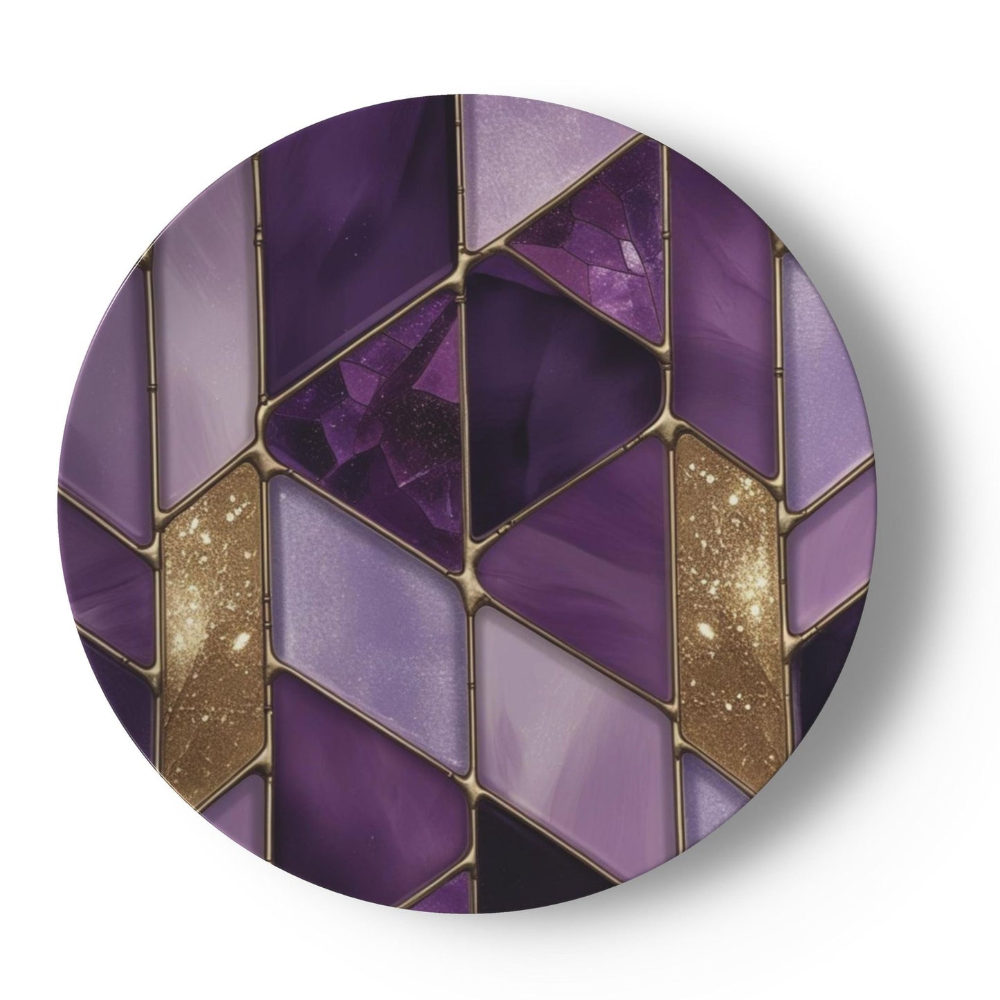Amethyst Mosaic China Plates