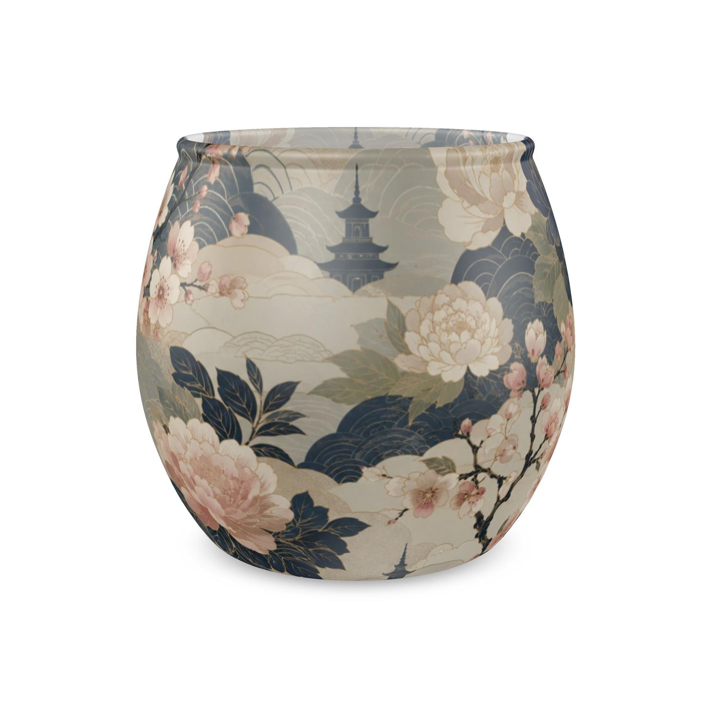 Kyoto Garden Glass Tealight Candle Holder