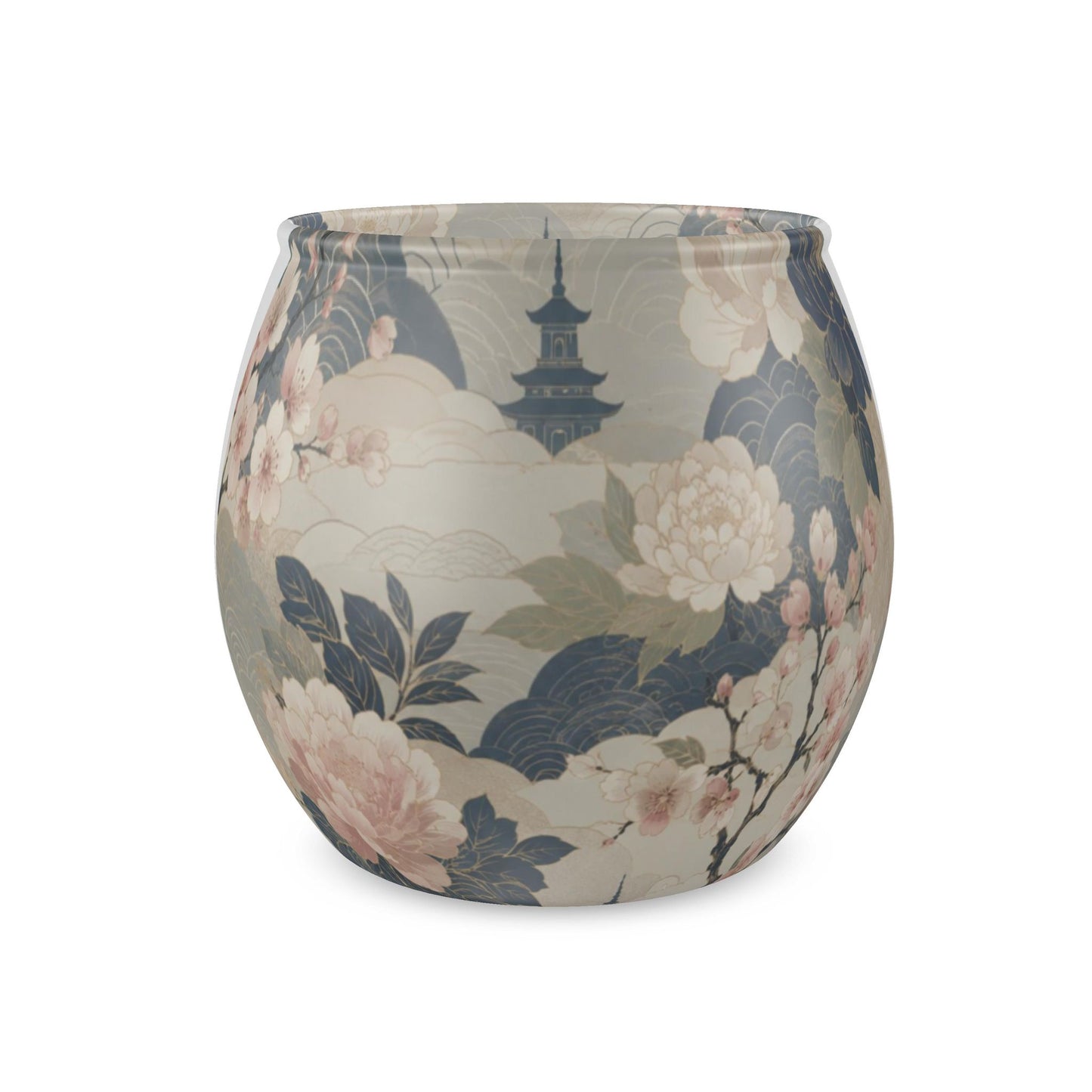 Kyoto Garden Glass Tealight Candle Holder