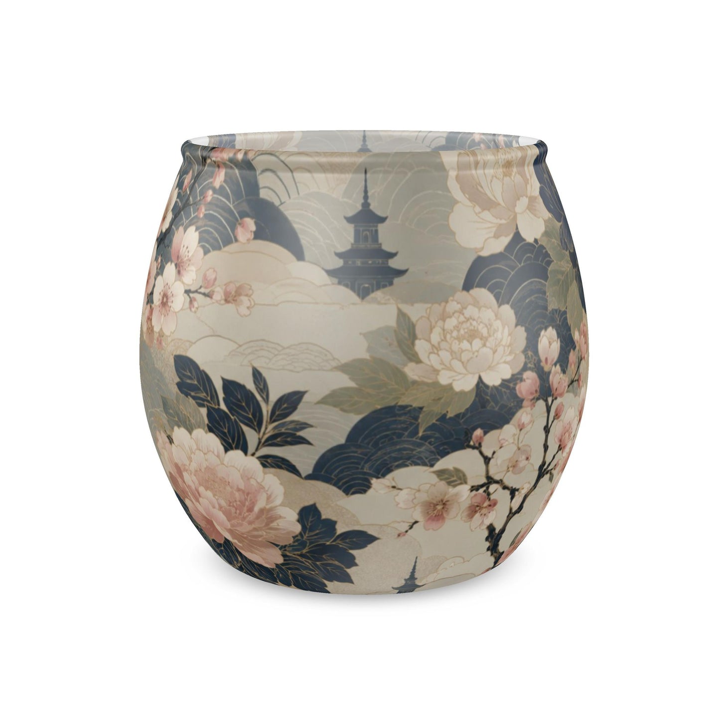 Kyoto Garden Glass Tealight Candle Holder