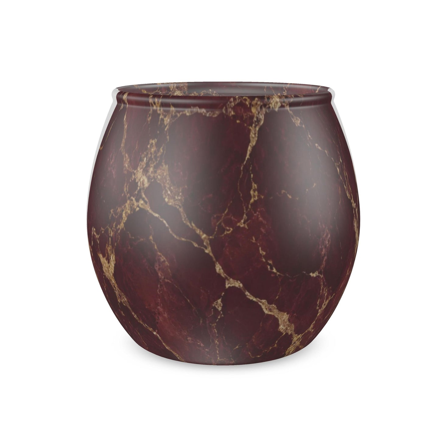 Bordeaux Gold Glass Tealight Candle Holder