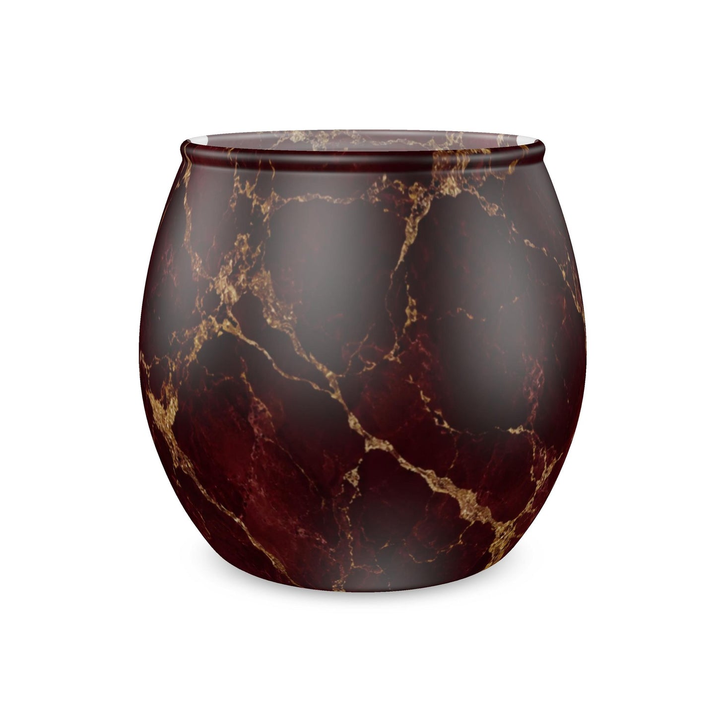 Bordeaux Gold Glass Tealight Candle Holder