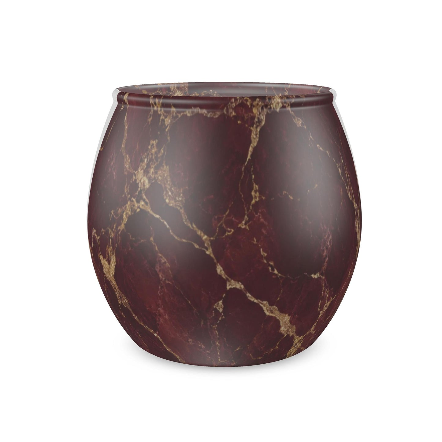 Bordeaux Gold Glass Tealight Candle Holder