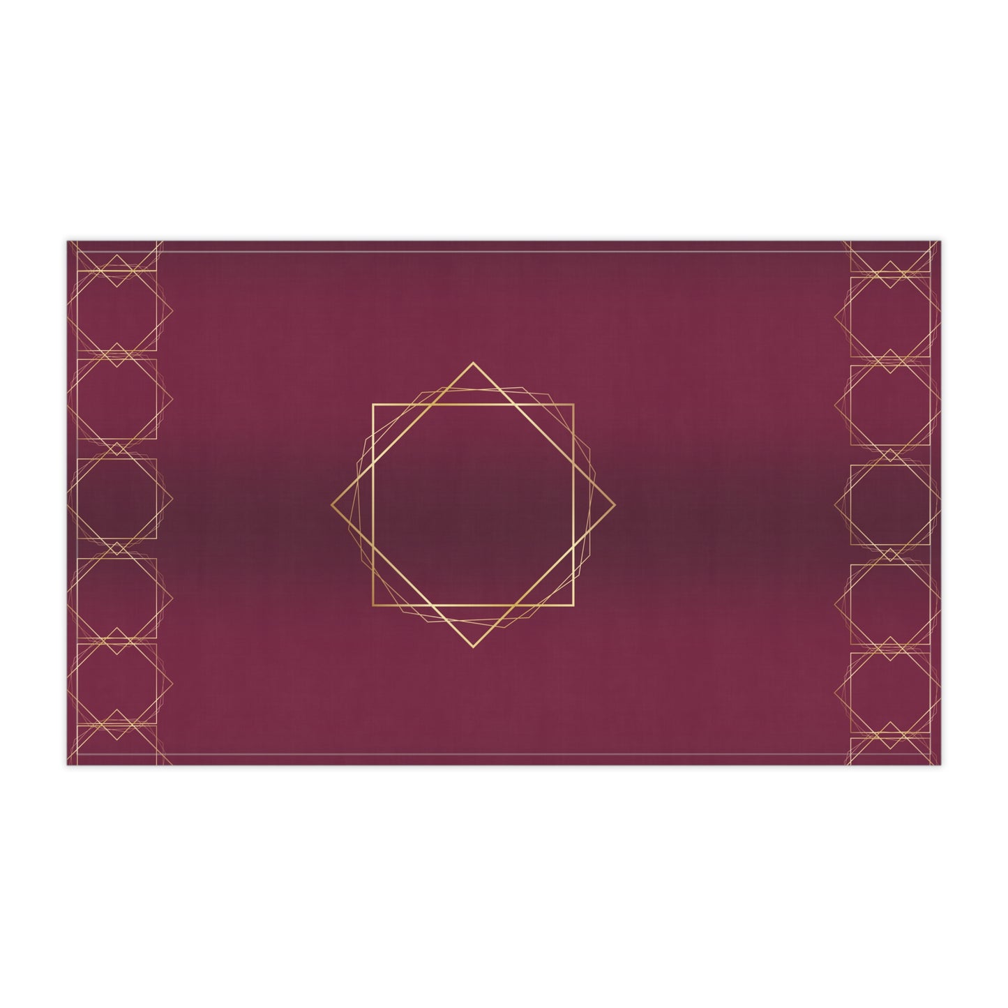 Gilded Elegance (Burgundy) Tea Towels (cotton, poly)