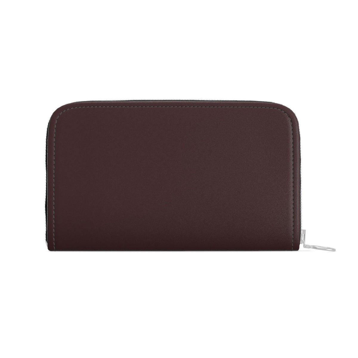 Garnet Noir Leather Zip Wallet