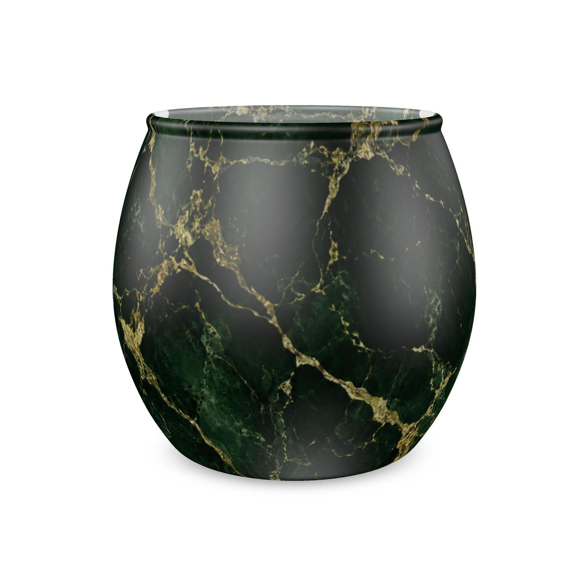 Verdant Dynasty Glass Tealight Candle Holder