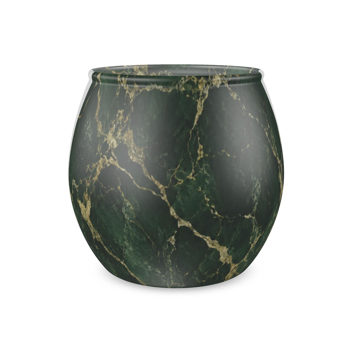 Verdant Dynasty Glass Tealight Candle Holder
