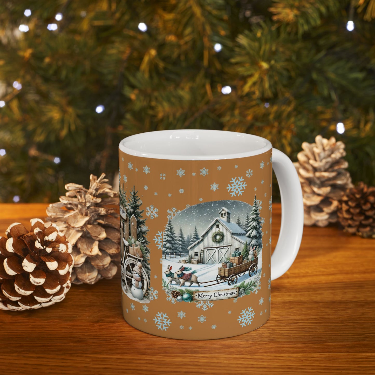 Merry Christmas 2 Ceramic Mug, (11oz, 15oz)