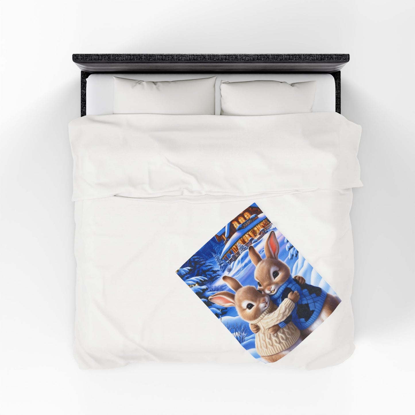 Snuggle Bunnies Velveteen Plush Blanket