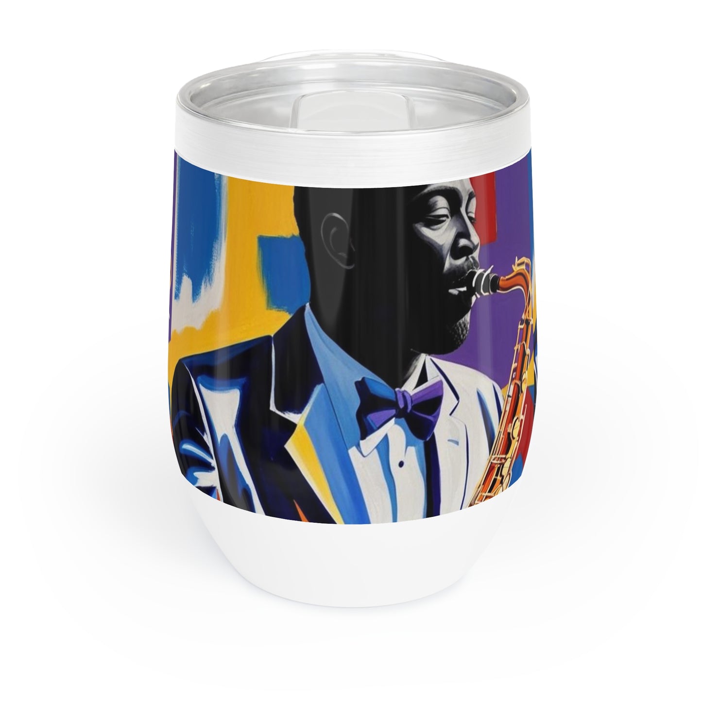 All That Sax Chill Wine Tumbler