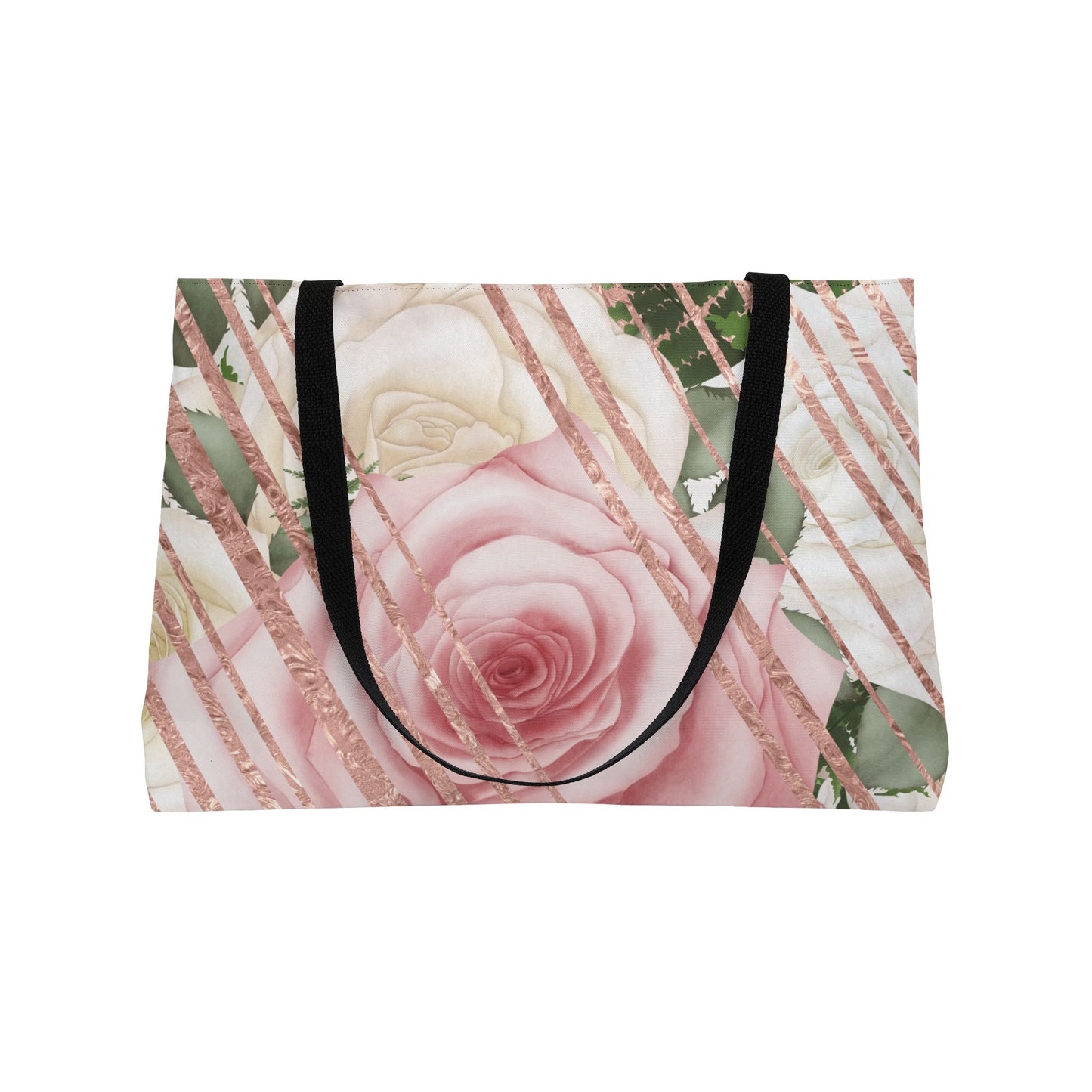 Kissed by a Rose Gold Weekender Tote Bag