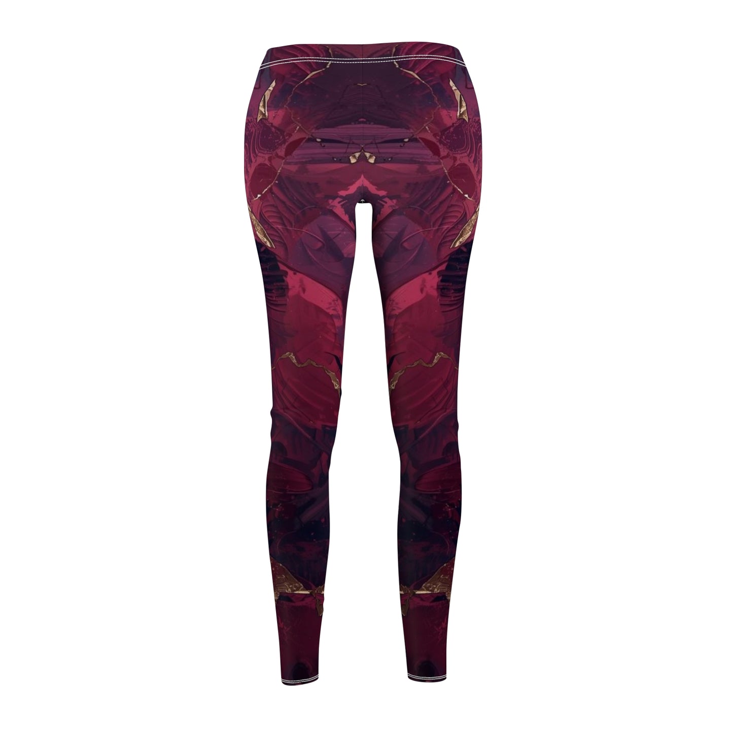 Raspberry Motion Women's Cut & Sew Casual Leggings (AOP)