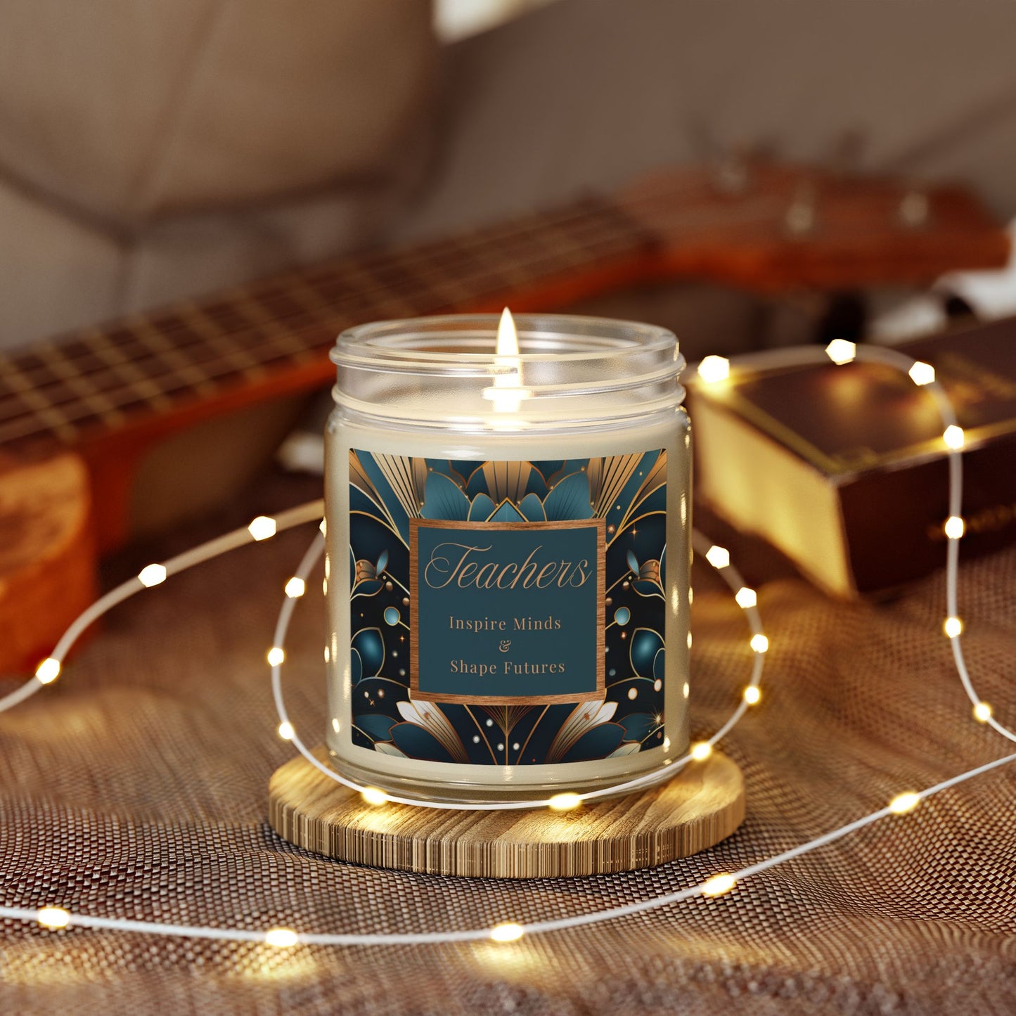 Teachers Scented Candles, Coconut Apricot Wax (4oz, 9oz)