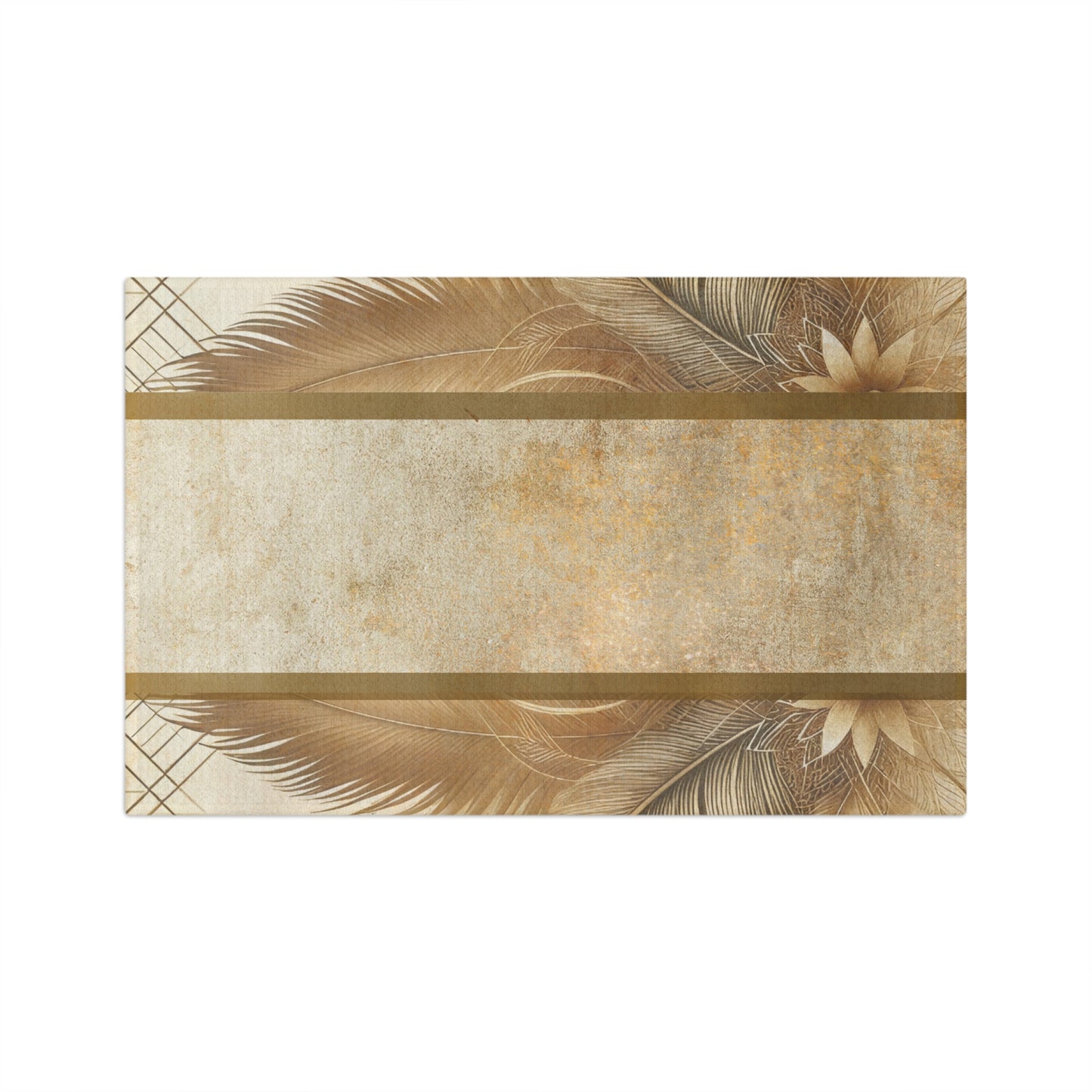 Fitzgerald Plume Microfiber Tea Towel - Neutral Boho Kitchen Accent