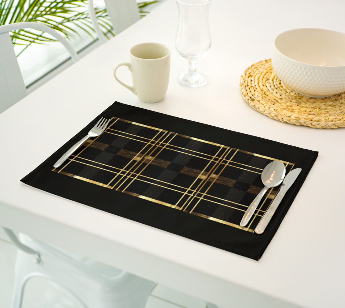 Noir & Gold Glam Placemats