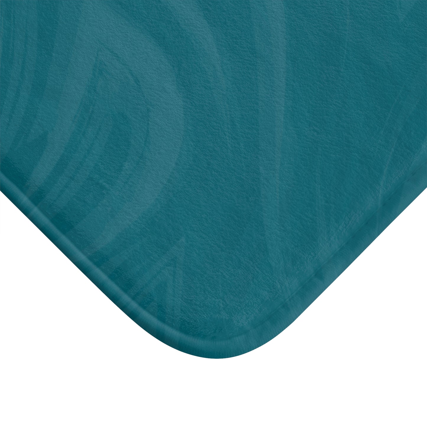 Teal Wave Bath Mat — Plush Absorbent Bathroom Rug