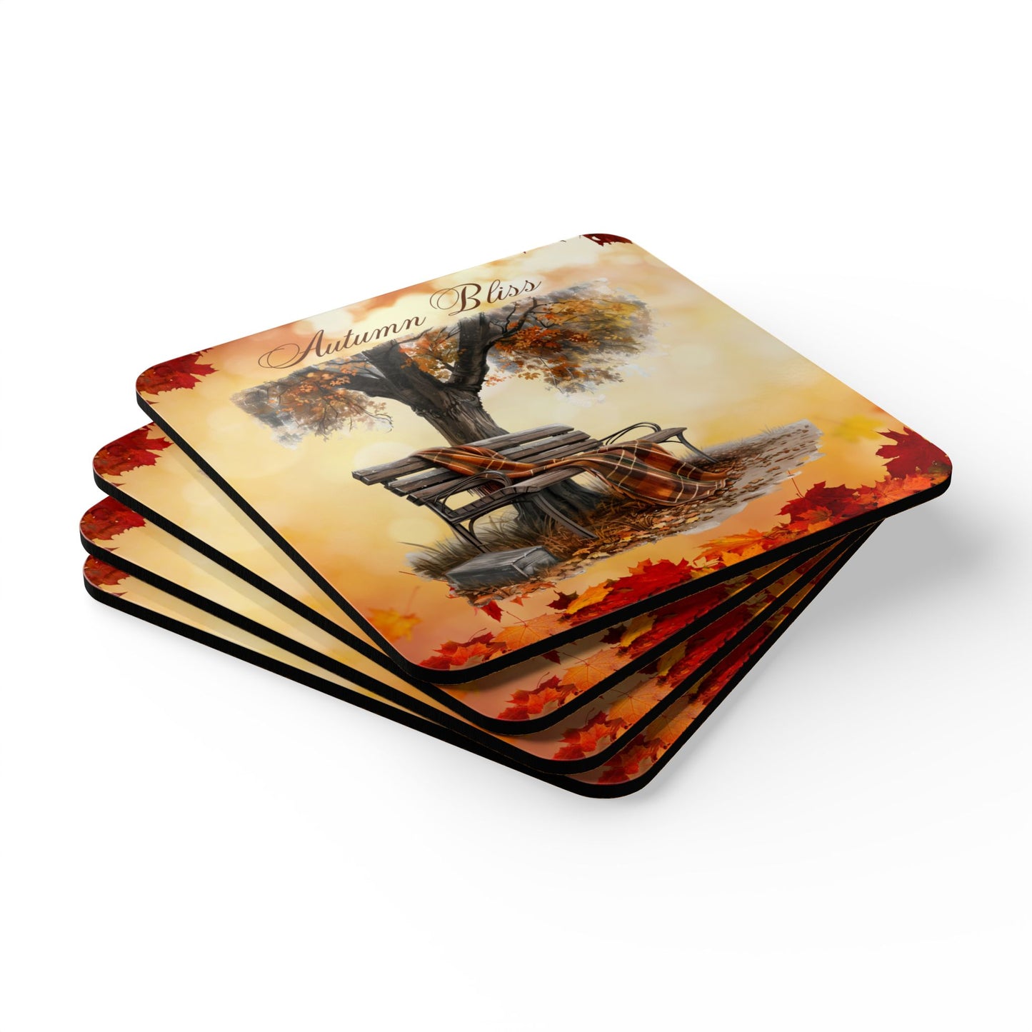 Autumn Bliss Corkwood Coaster Set