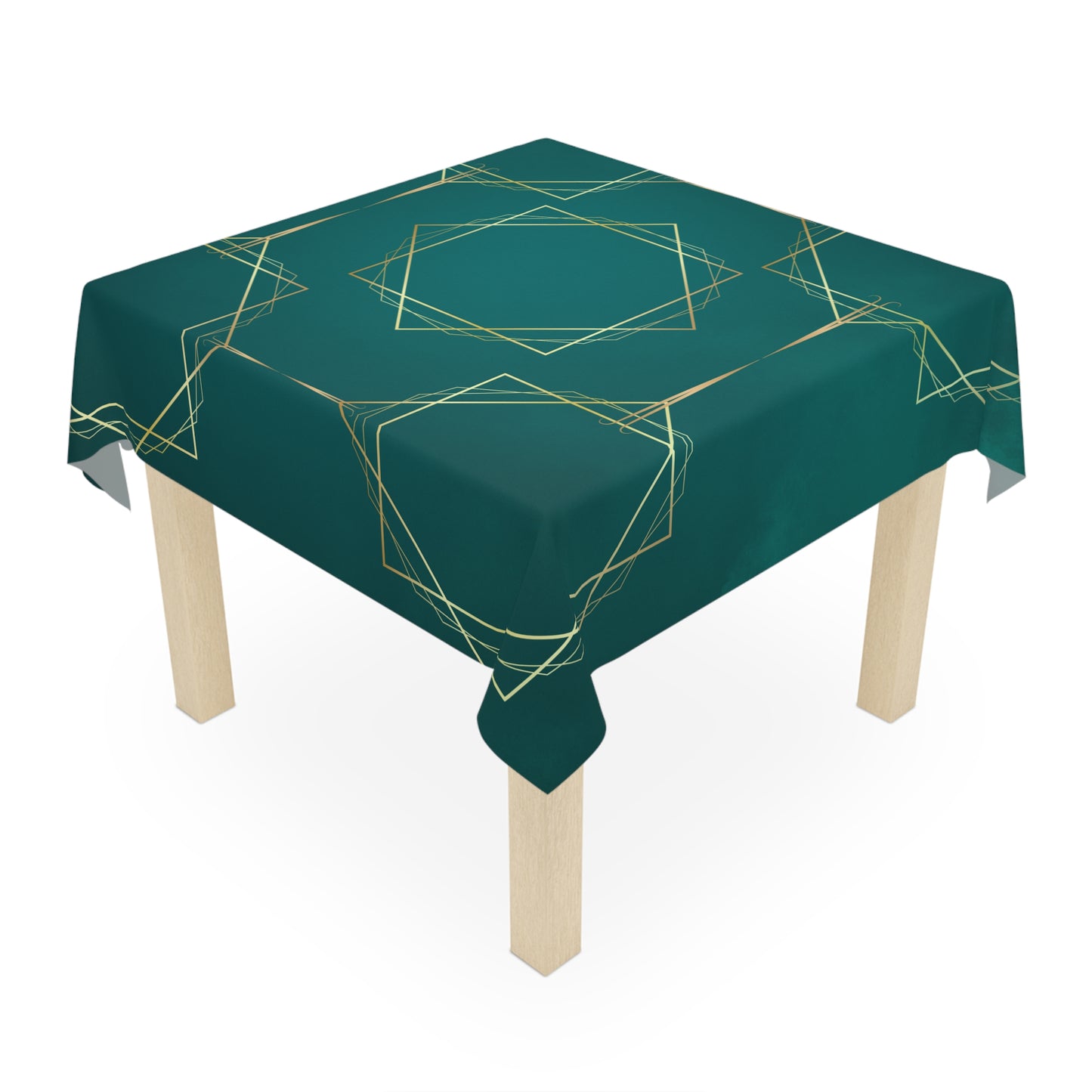 Gilded Elegance (Dark Teal) Tablecloth