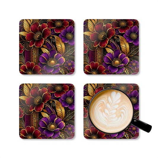 Zuri Garden Cork Coaster Set
