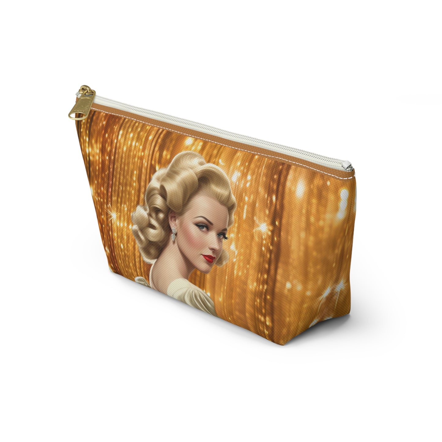 Retro Glam Girl "Meredith" Accessory Pouch w T-bottom