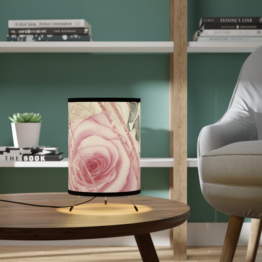 Kissed by a Rose Gold Tripod Lamp