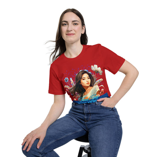 Portrait Graphic T-Shirt — "In The Journey" Floral Portrait Tee