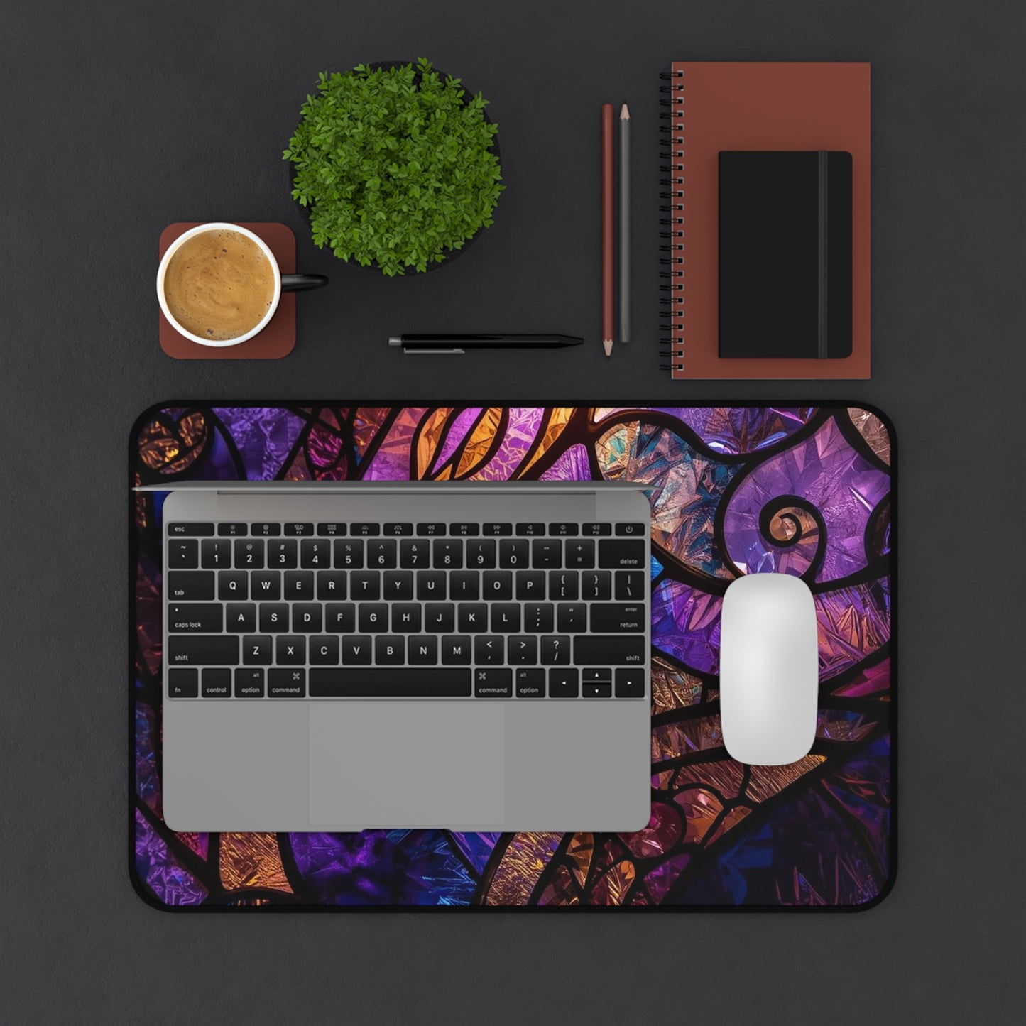 Moonlit Violet Desk Mat