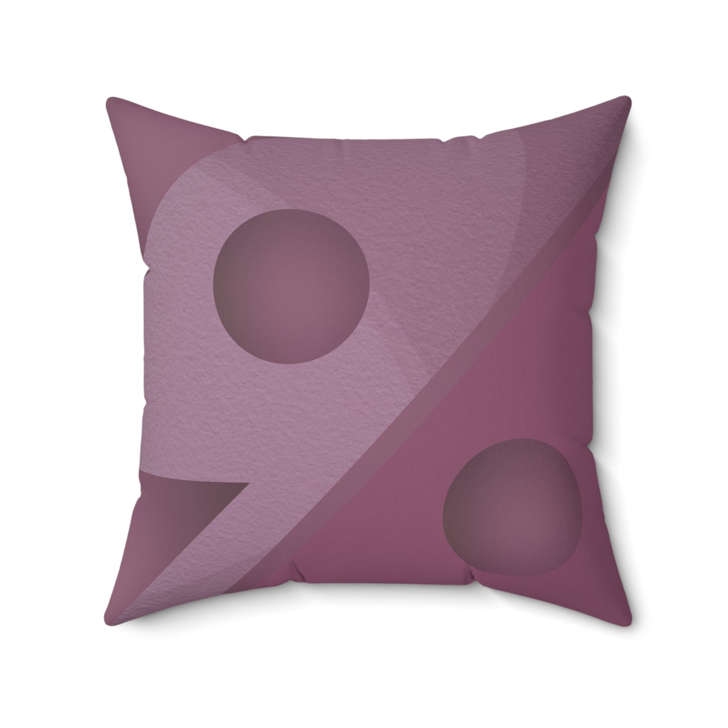 Just Mauve-lous Polyester Square Pillow