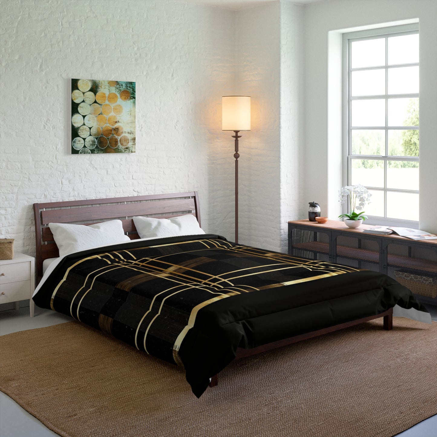 Noir and Gold Glam Comforter