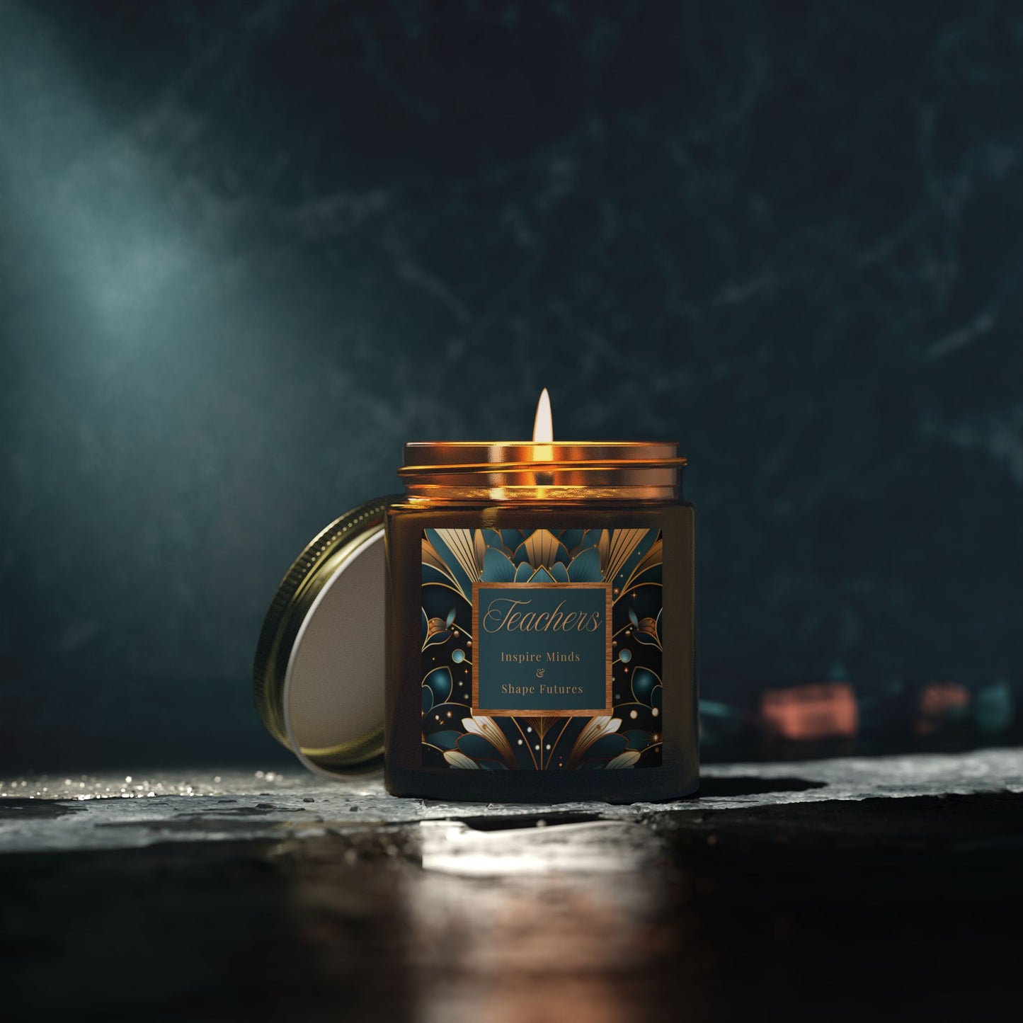 Teachers Scented Candles, Coconut Apricot Wax (4oz, 9oz)