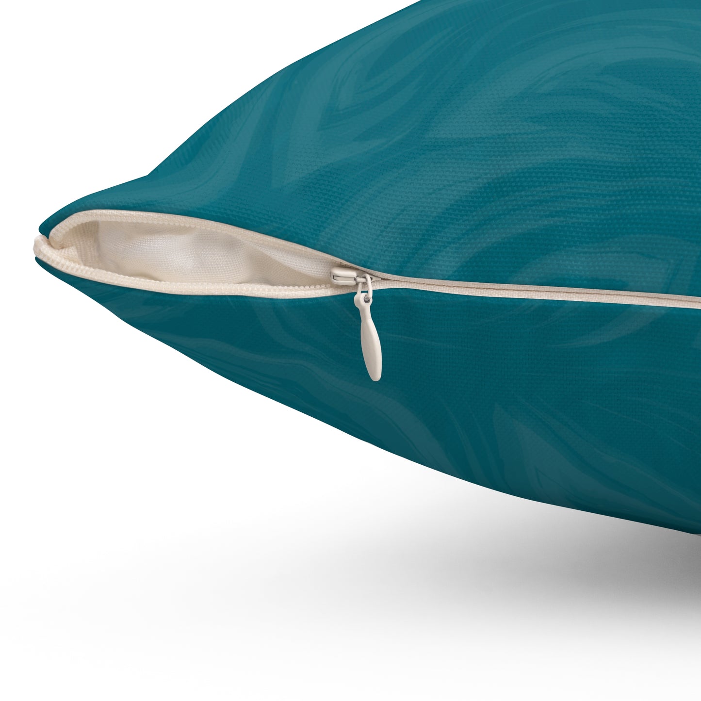 Teal Wave Decorative Pillow