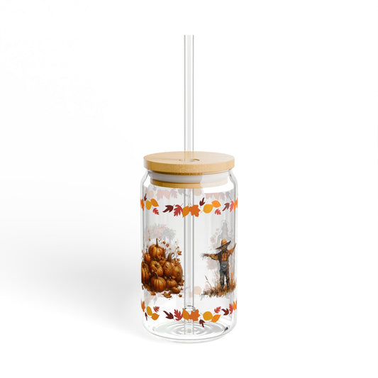 Hello Fall Sipper Glass, 16oz