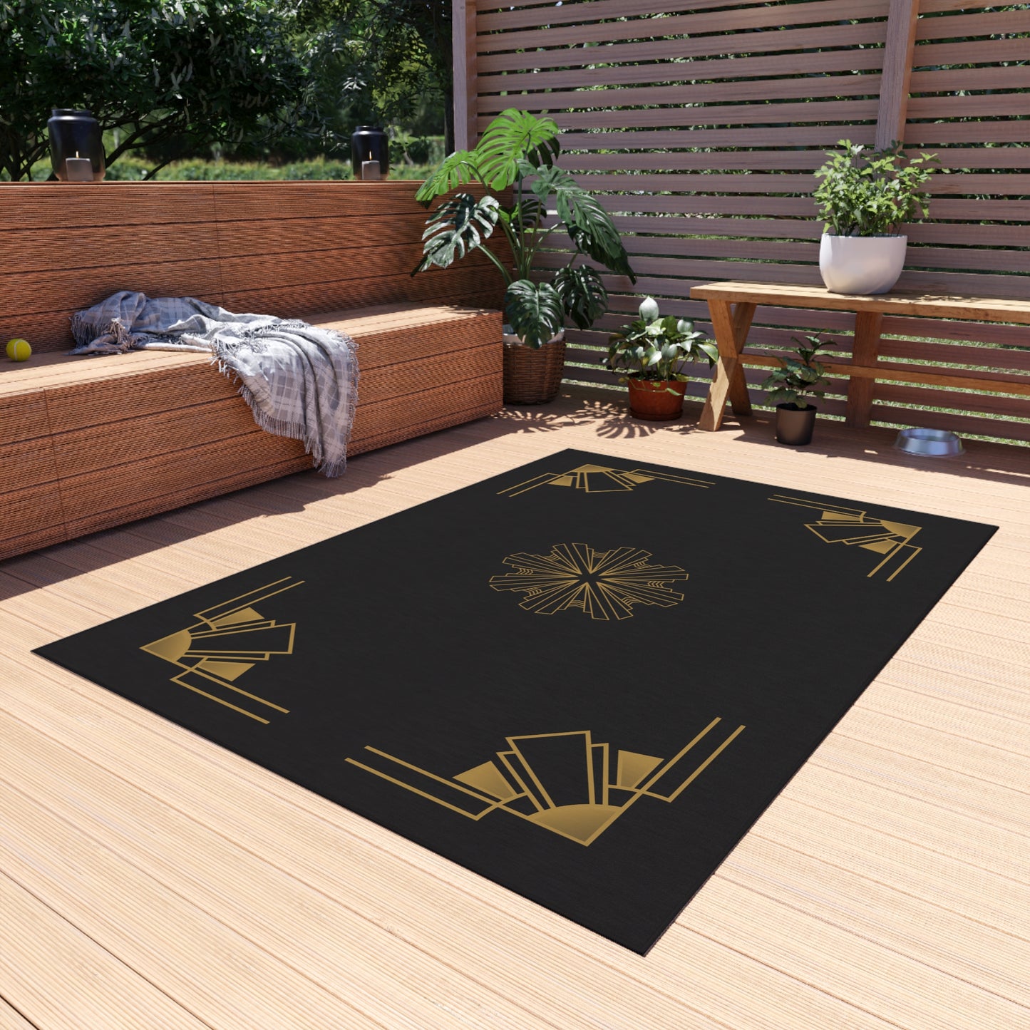 Midnight Luxe (Ebony) Outdoor Rug