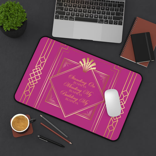 Business 2 (Pink) Desk Mat