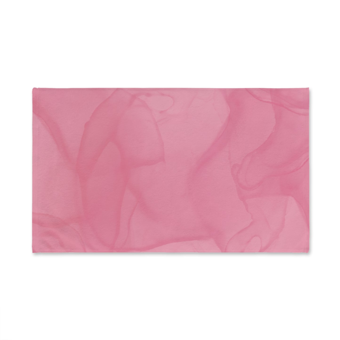 Blush Pink Hand Towel — Soft Watercolor Kitchen & Bathroom Accent