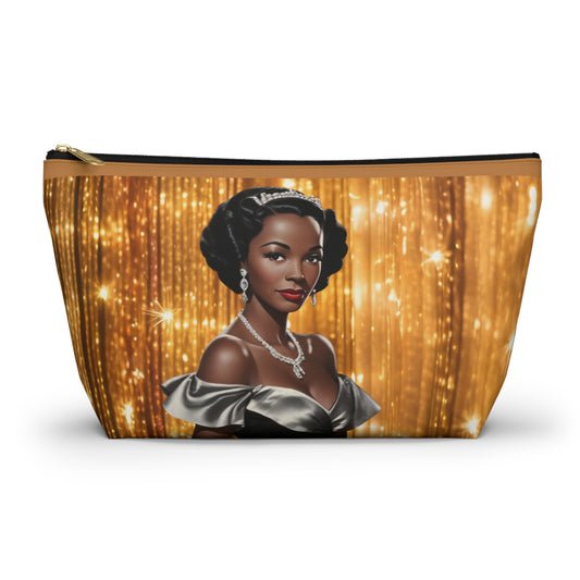 Retro Glam Girl "Vivienne" Accessory Pouch w T-bottom