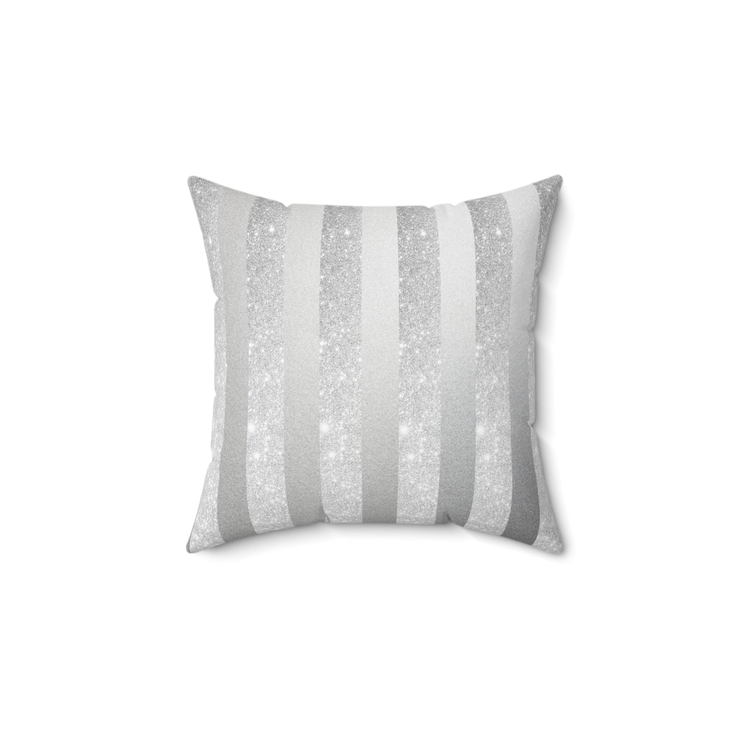 Stardust Gray Spun Polyester Square Pillow