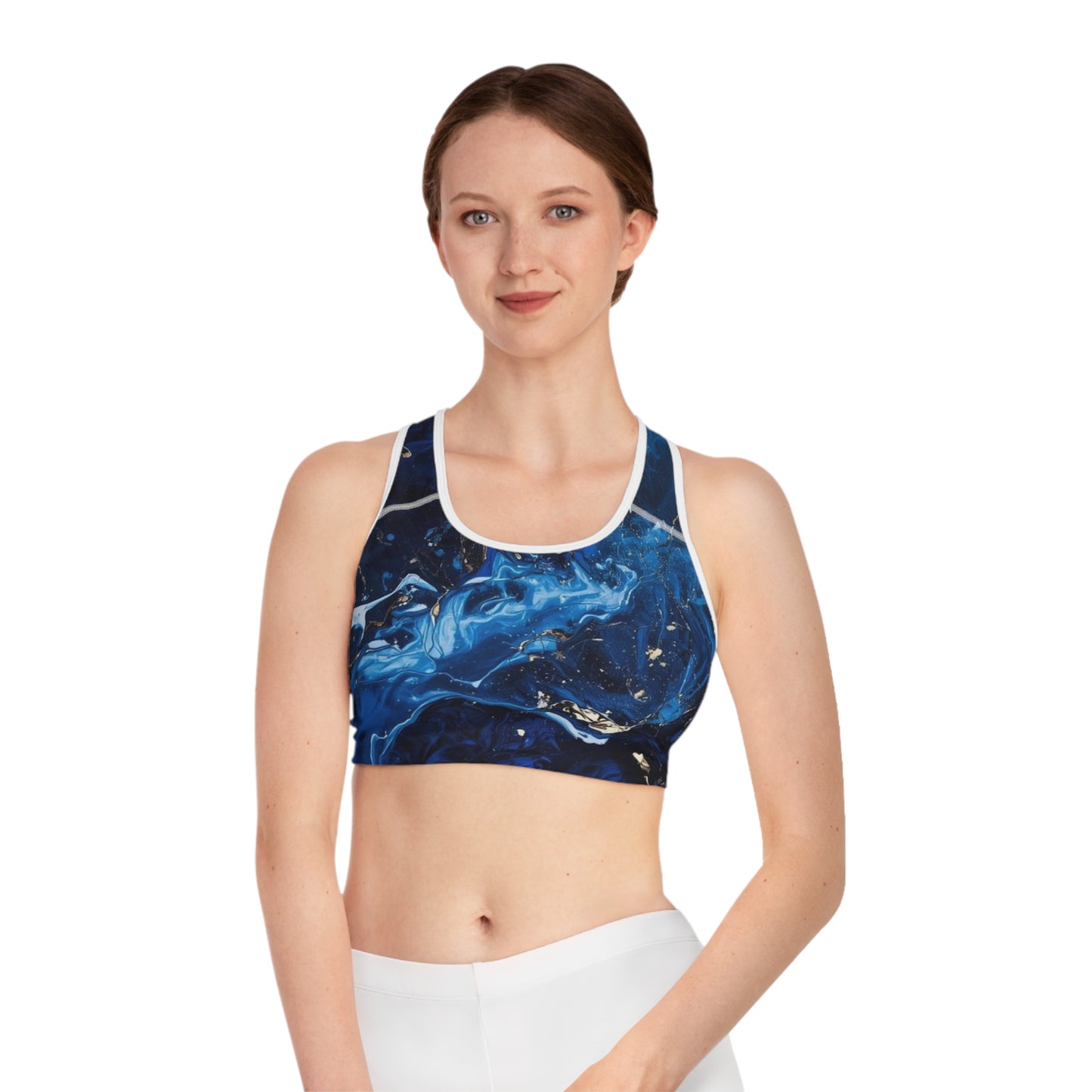 Indigo Motion Sports Bra (AOP)
