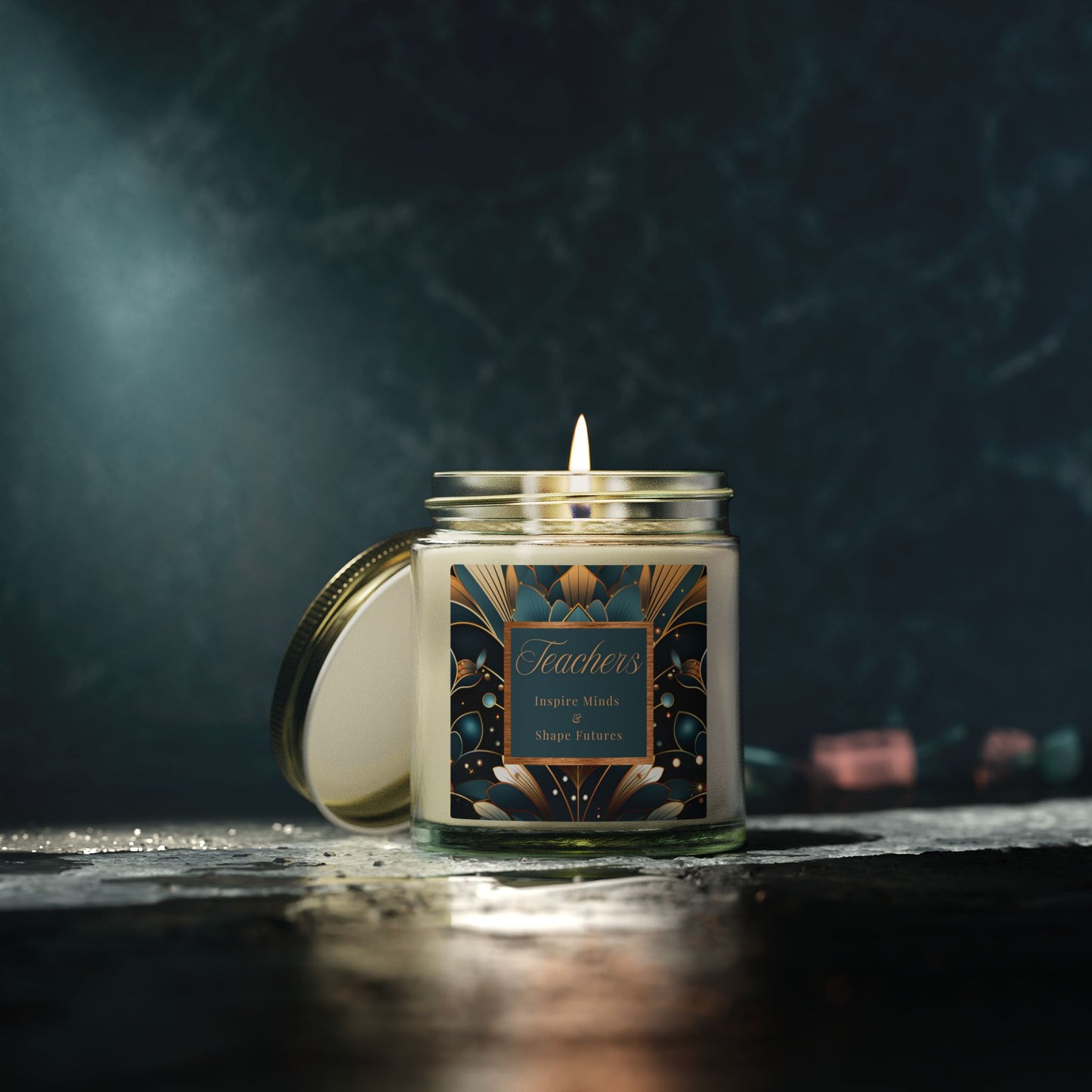 Teachers Scented Candles, Coconut Apricot Wax (4oz, 9oz)