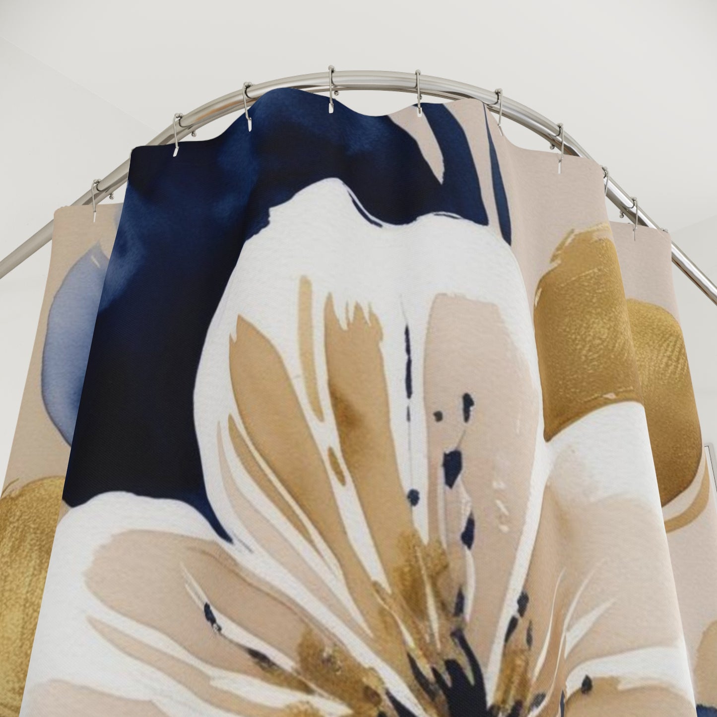 Abstract Floral Shower Curtains