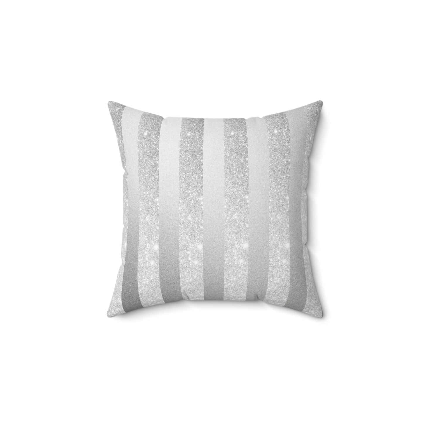 Stardust Gray Faux Suede Square Pillow